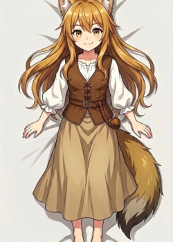 Mała wilczyca anime – Poszewka 40x80cm